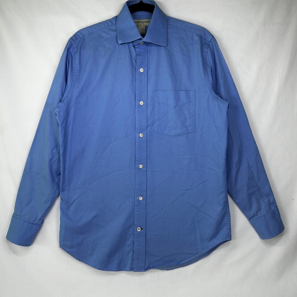 Banana Republic Blue Long Sleeve Button-Down Shirt S